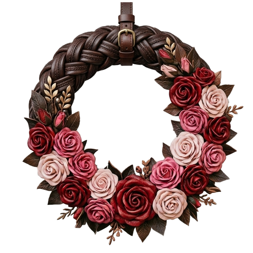 Leather Wreath